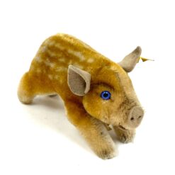 Vintažinis “Steiff” pliušinis šernas 14×7,5×8 cm