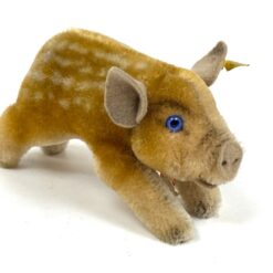 Vintažinis “Steiff” pliušinis šernas 14×7,5×8 cm