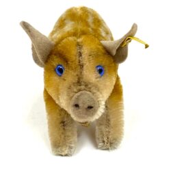 Vintažinis “Steiff” pliušinis šernas 14×7,5×8 cm