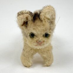 Vintažinis pliušinis katinas 14x5x9,5 cm