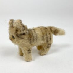 Vintažinis pliušinis katinas 14x5x9,5 cm