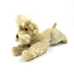 Vintažinis “Steiff” pliušinis pudelis reguliuojamomis galūnėmis 21x9x22 cm