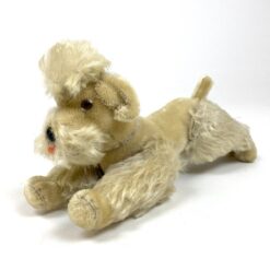 Vintažinis “Steiff” pliušinis pudelis reguliuojamomis galūnėmis 21x9x22 cm