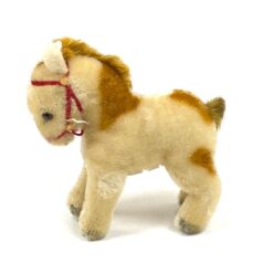 Vintažinis “Steiff” pliušinis ponis 13x5x13 cm