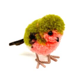 Vintažinis “Steiff” pliušinis miniatiūrinis paukščiukas 5,5×2,5×3,5 cm