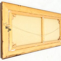 Aliejiniais dažais ant drobės tapytas paveikslas “Laivas audroje” su mediniu rėmu 6×114,5×54,5 cm