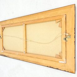 Aliejiniais dažais ant drobės tapytas paveikslas “Laivas audroje” su mediniu rėmu 6×114,5×54,5 cm