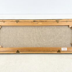 Aliejiniais dažais ant drobės tapytas kalnų gamtos peizažas su mediniu rėmu 4,5×106,5×42 cm