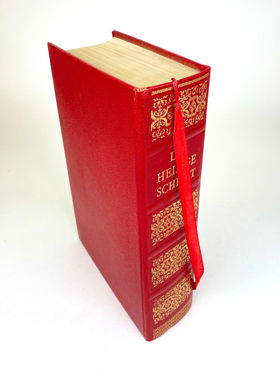 HN2091-knygos-16 Leidyklos Mengis & Sticher Šventasis Raštas vokiečių kalba “Die Heilige Schrift” 9x23x30 cm