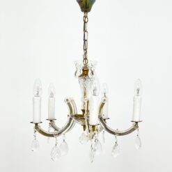 Pakabinamas Richard Essig penkių šakų krištolinis sietynas 45x45x68 cm