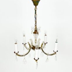 Pakabinamas Richard Essig penkių šakų krištolinis sietynas 45x45x68 cm