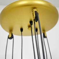 Pakabinamas svareliais reguliuojamo aukščio trijų šakų šviestuvas 40x40x103 cm