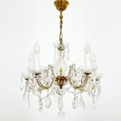 Pakabinamas MAND GmbH Leuchtenfabrik penkių šakų stiklinis sietynas 47x47x70 cm