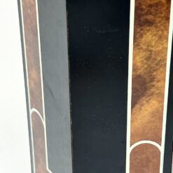 Stalinis plastikinis šviestuvas šviesiu tekstilės gaubtu 38x38x58 cm