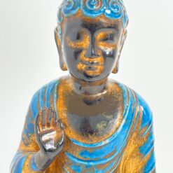 Keramikinis šviestuvas “Buda” su šviesiu kartono gaubtu 48x48x92 cm