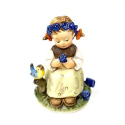 Porcelianinė M. I. Hummel Goebel statula The Botanist (Enzian Mädchen) 7x8,5x12 cm