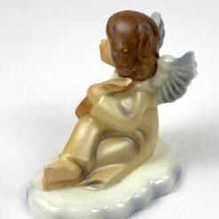 Porcelianinė Goebel Weihnacht angelo su mandolina statula 6,5×10,5×9 cm