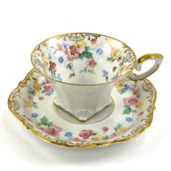 Porcelianiniai Hutschenreuther Paul Müller puodelis 160 ml ir lėkštutė 2 vnt. kompl.