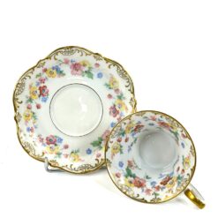 Porcelianiniai Hutschenreuther Paul Müller puodelis 160 ml ir lėkštutė 2 vnt. kompl.