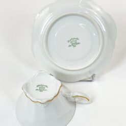 Porcelianiniai Hutschenreuther Paul Müller puodelis 160 ml ir lėkštutė 2 vnt. kompl.