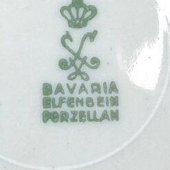 Porcelianinių Elfenbein puodelio 180 ml ir dviejų lėkštučių 3 vnt. kompl.