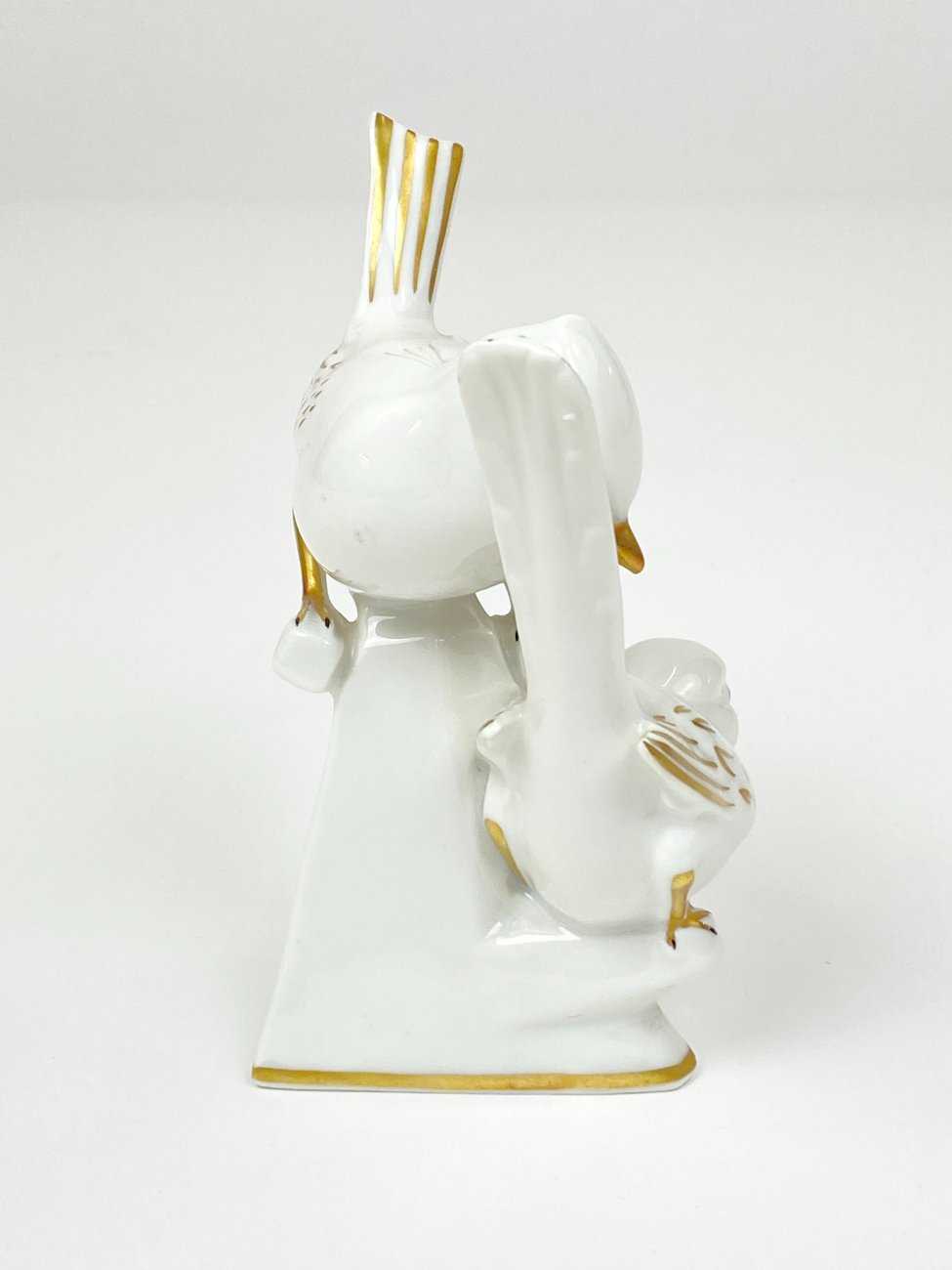 HN2137-porcelianines-skulpturos-3 Porcelianinė Gerold Porzellan dviejų paukščių statula 7x10x12 cm