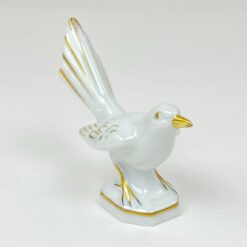 Porcelianinė Gerold & Co. Tettau paukščio statulėlė 9,5x4,5x9 cm