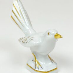 Porcelianinė Gerold & Co. Tettau paukščio statulėlė 9,5×4,5×9 cm
