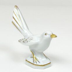 Porcelianinė Gerold & Co. Tettau paukščio statulėlė 9,5×4,5×9 cm