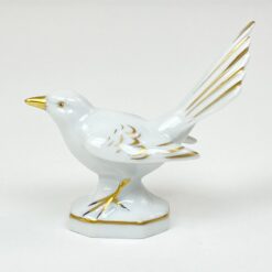 Porcelianinė Gerold & Co. Tettau paukščio statulėlė 9,5×4,5×9 cm