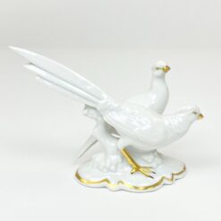 Porcelianinė Gerold Porzellan dviejų fazanų statula 7x15x11 cm