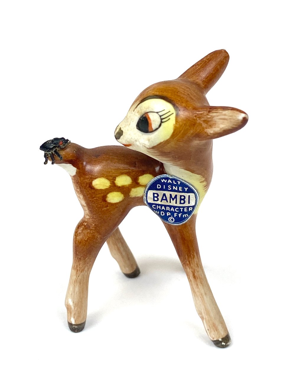 HN2146-porcelianines-skulpturos-1 Porcelianinė Goebel Disney’s Bambi filmuko veikėjo Bambi statulėlė 3,5×4,5×6 cm