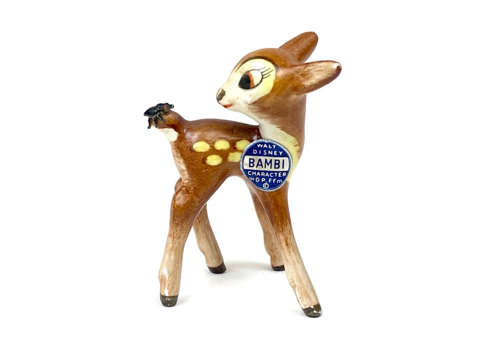 HN2146-porcelianines-skulpturos-2 Porcelianinė Goebel Disney’s Bambi filmuko veikėjo Bambi statulėlė 3,5×4,5×6 cm