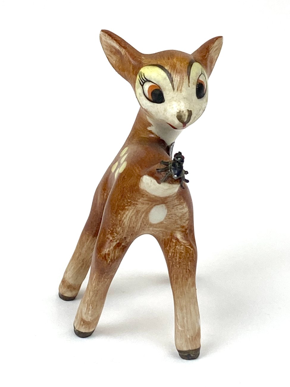 HN2146-porcelianines-skulpturos-3 Porcelianinė Goebel Disney’s Bambi filmuko veikėjo Bambi statulėlė 3,5×4,5×6 cm