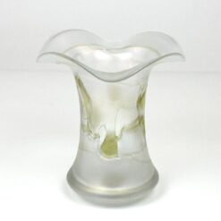 Art Nouveau stiliaus stiklinė vaza 15,5x15,5x18 cm