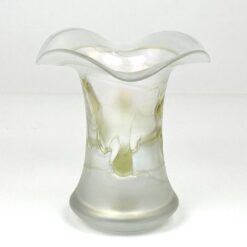 Art Nouveau stiliaus stiklinė vaza 15,5×15,5×18 cm