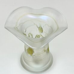 Art Nouveau stiliaus stiklinė vaza 15,5×15,5×18 cm