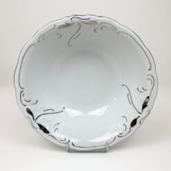 Porcelianinis Wałbrzych serijos Platina serviravimo dubuo 26x26x7,5 cm