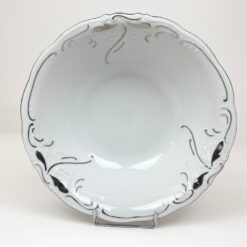 Porcelianinis Wałbrzych serijos Platina serviravimo dubuo 26x26x7,5 cm