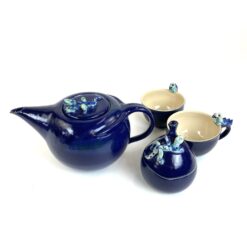 Keramikinis arbatos servizas su driežų figūrėlėmis, 2 – iems asmenims