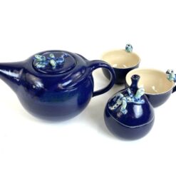 Keramikinis arbatos servizas su driežų figūrėlėmis, 2 – iems asmenims