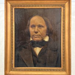 Ant drobės aliejiniais dažais tapytas vyro portretas mediniame rėme 8×52,5×62,5 cm