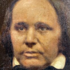 Ant drobės aliejiniais dažais tapytas vyro portretas mediniame rėme 8×52,5×62,5 cm