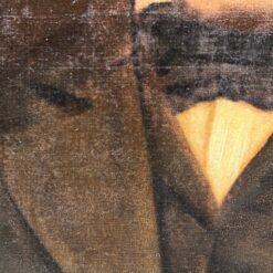 Ant drobės aliejiniais dažais tapytas vyro portretas mediniame rėme 8×52,5×62,5 cm