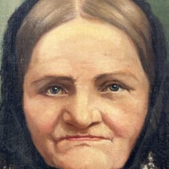 Ant drobės aliejiniais dažais tapytas moters portretas mediniame rėme 8x54x64 cm