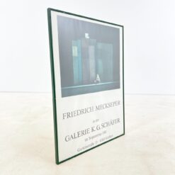 Friedrich Meckseper pasirašytas parodos plakatas metaliniame rėme su stiklu 2x61x81 cm