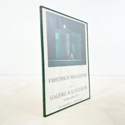 Friedrich Meckseper pasirašytas parodos plakatas metaliniame rėme su stiklu 2x61x81 cm