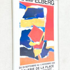 Emile Rampelberg pasirašytas parodos plakatas metaliniame rėme su stiklu 2×50,5×70,5 cm