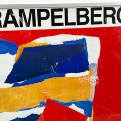 Emile Rampelberg pasirašytas parodos plakatas metaliniame rėme su stiklu 2×50,5×70,5 cm