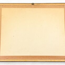 Ant popieriaus akvarele tapytas miško trobelės peizažas mediniame rėme su stiklu 2,5x61x48 cm